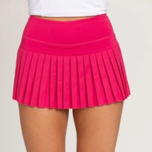 Goldhinge Hot Pink Pleated Tennis/Golf Skirt Size M (Medium)